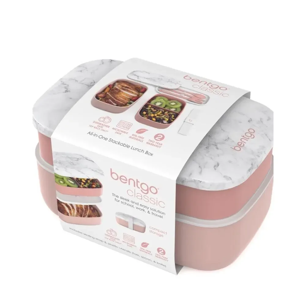 Bentgo Classic All-in-One Stackable Bento Lunch Box Container Meal Prep To Go
